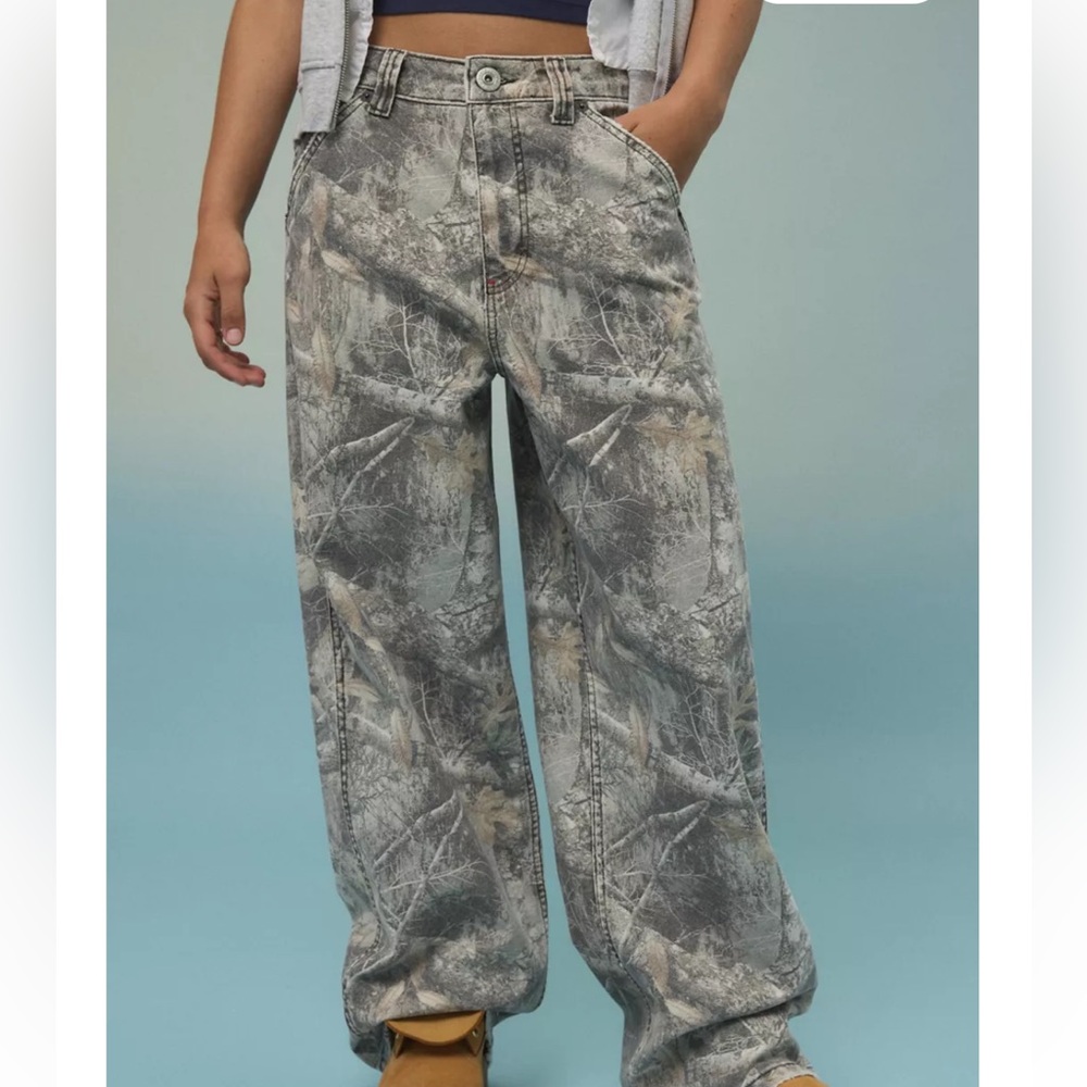 Urban Outfitters Gray Patterned Women Jeans